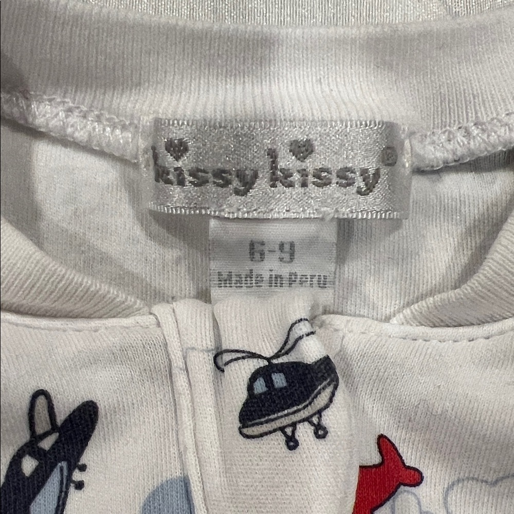 Kissy Kissy White Footie with Colorful Animal Print - Picture 2 of 6
